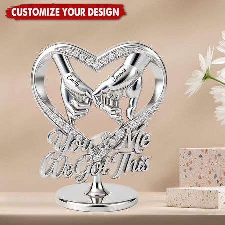 Aniversário De Prata, Aniversário De Ouro, Nós Temos Isso-Placa Acrílica Personalizada Em Forma De Casal