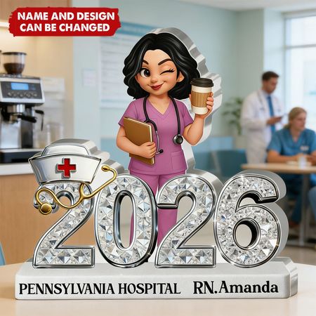 Eu sou uma enfermeira-personalizado personalizado Shaped acrílico placa