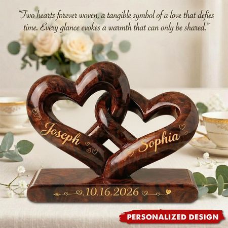 Forever conectado-placa amor personalizado com seus nomes