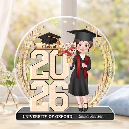 Placa acrílica personalizada para graduação