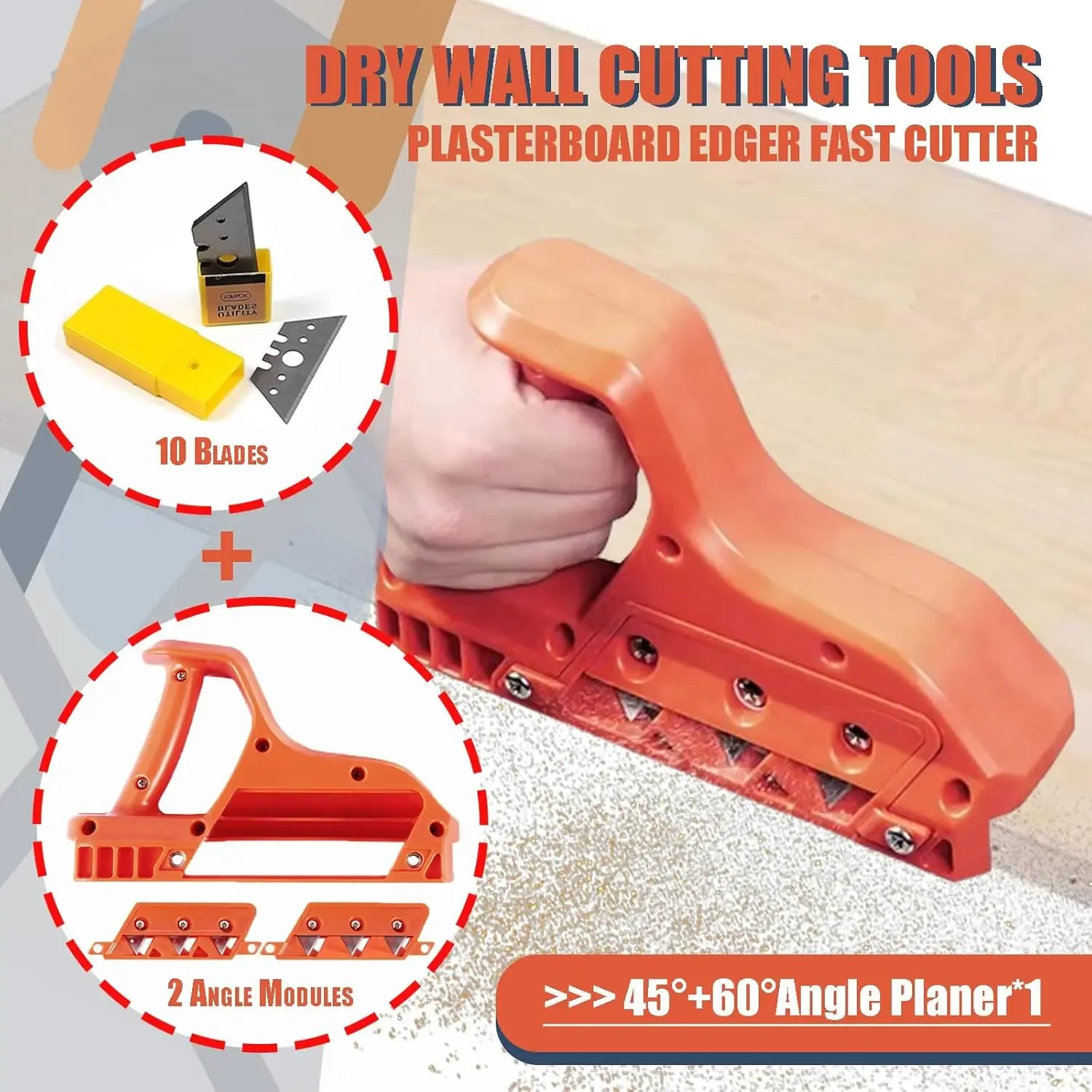 45°&60° handheld edge cutter for drywall