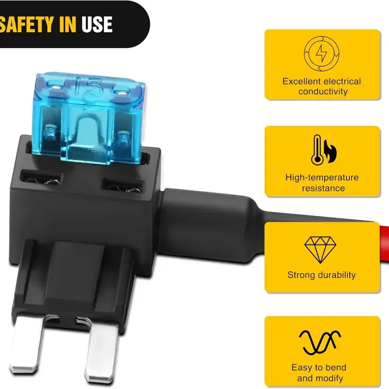 12-Pack  Car Add-a-Circuit Fuse Tap Kit