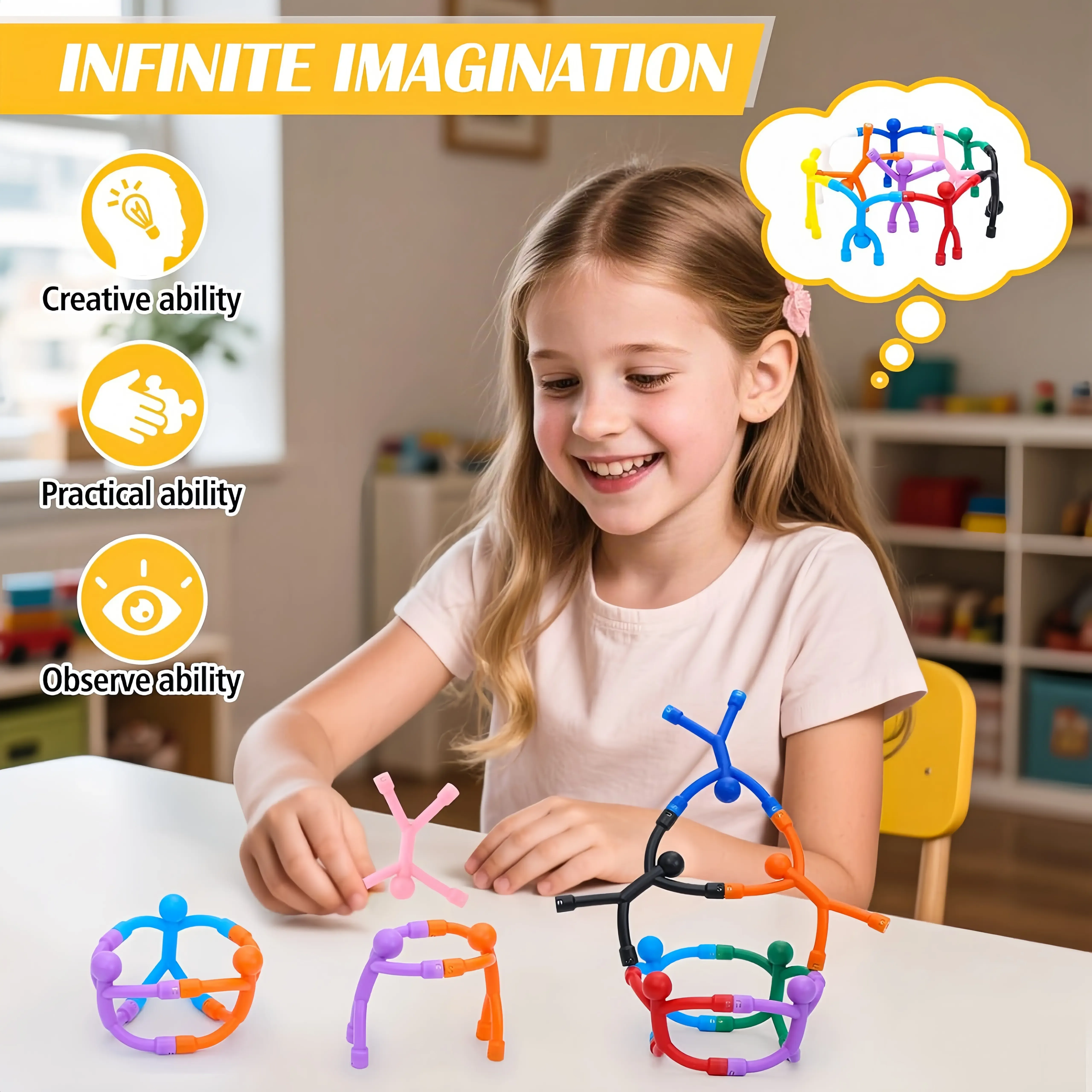 Magnetic Decompression Toys for Adults and Children (10-Piece Pack) – Magnetic Figurines