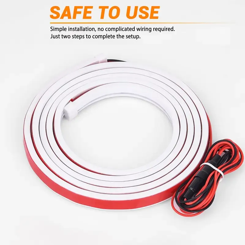 High-brightness LED light strip for car hood gaps - Ambient lighting kit