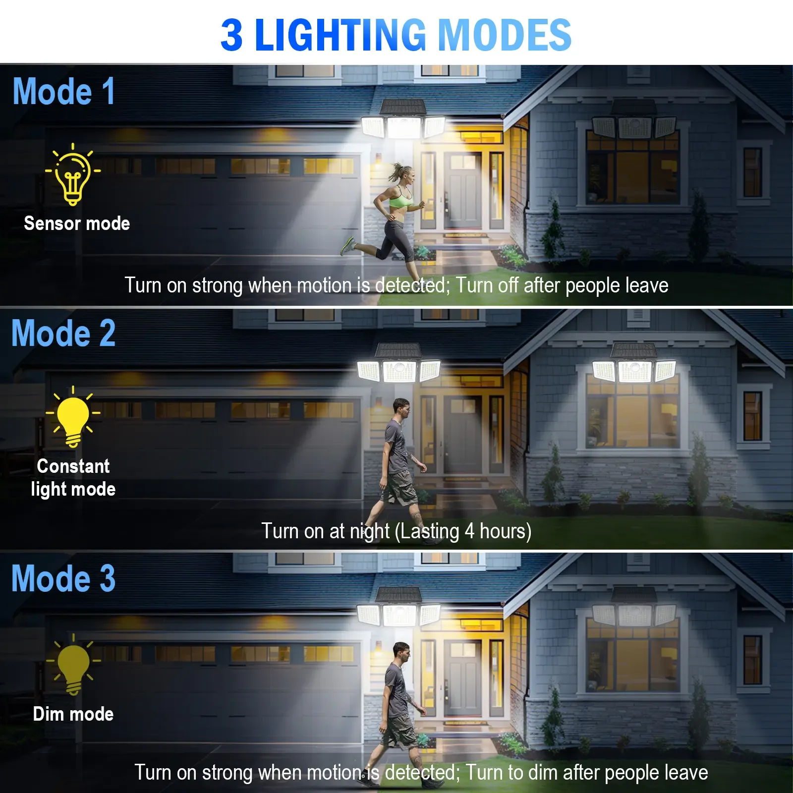Solar outdoor lights