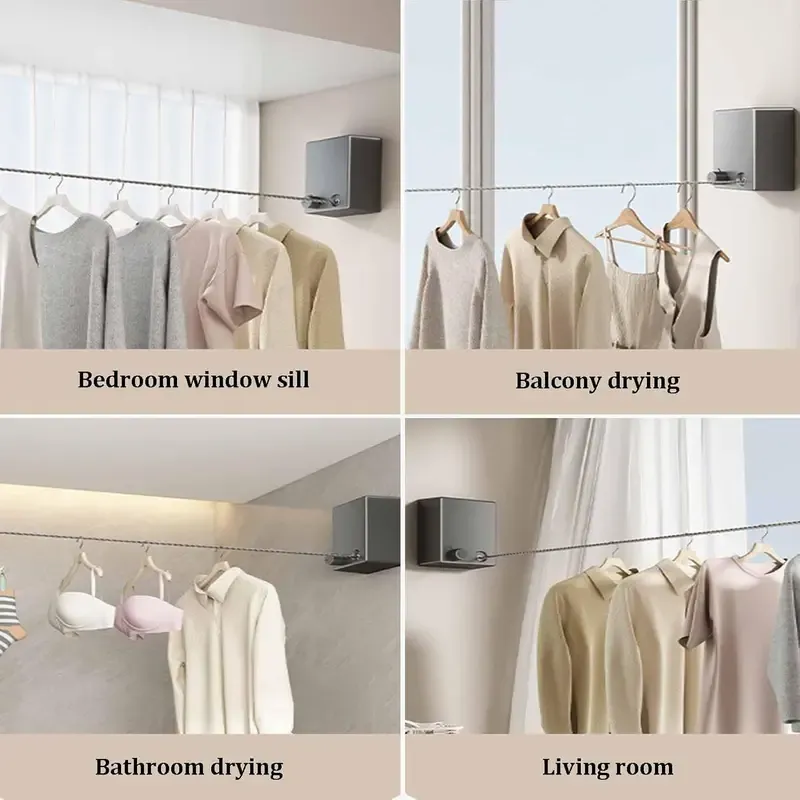 Invisible Retractable Clothesline 4.2M
