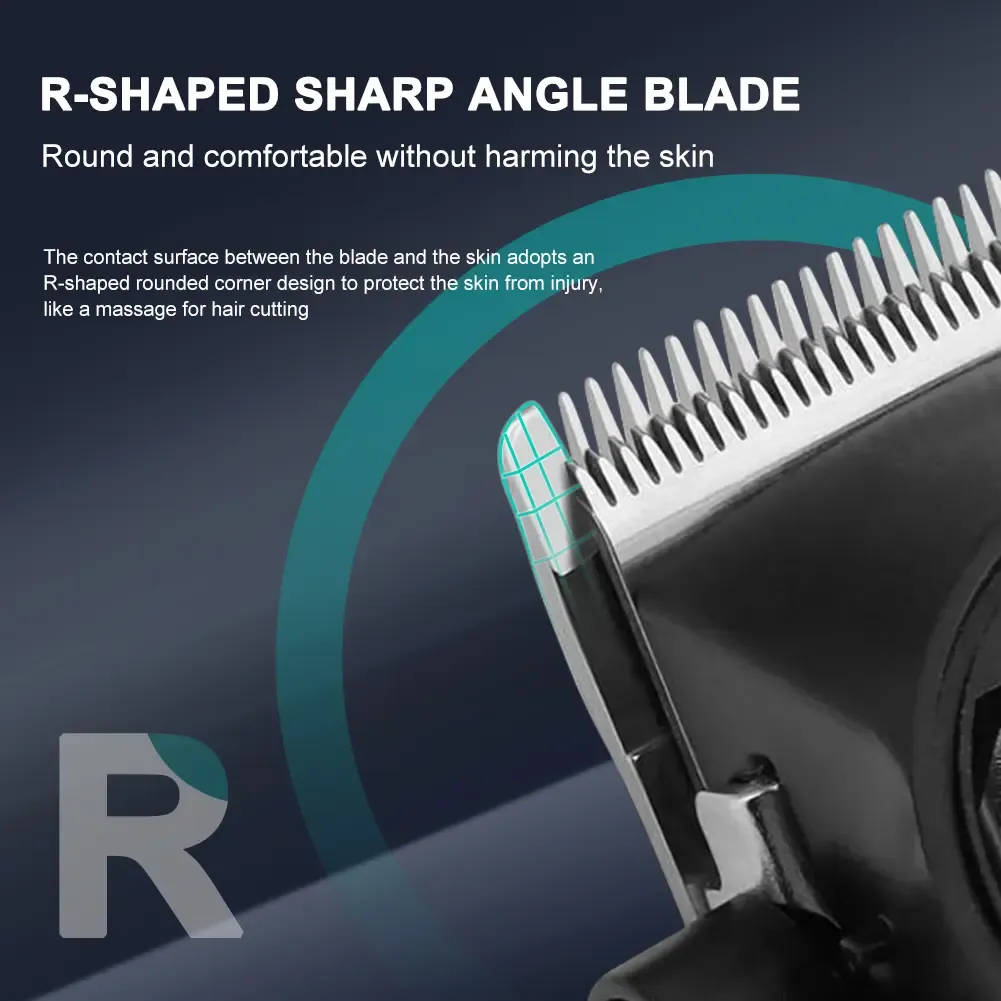 Professional hair clipper set, wireless charging electric hair clipper