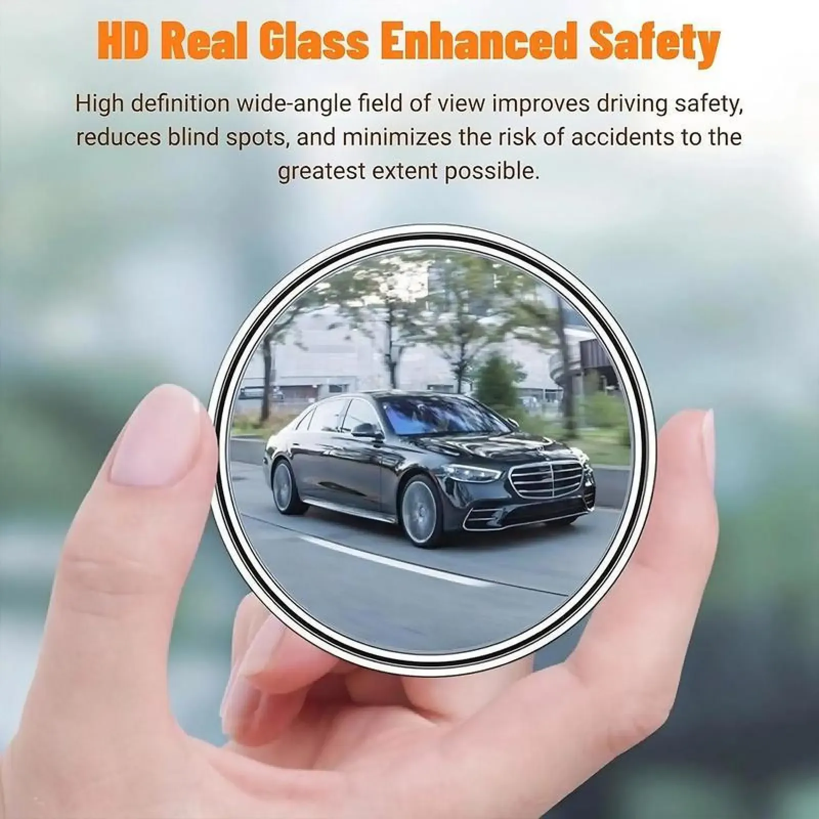 2 high-definition rearview mirror auxiliary mirrors