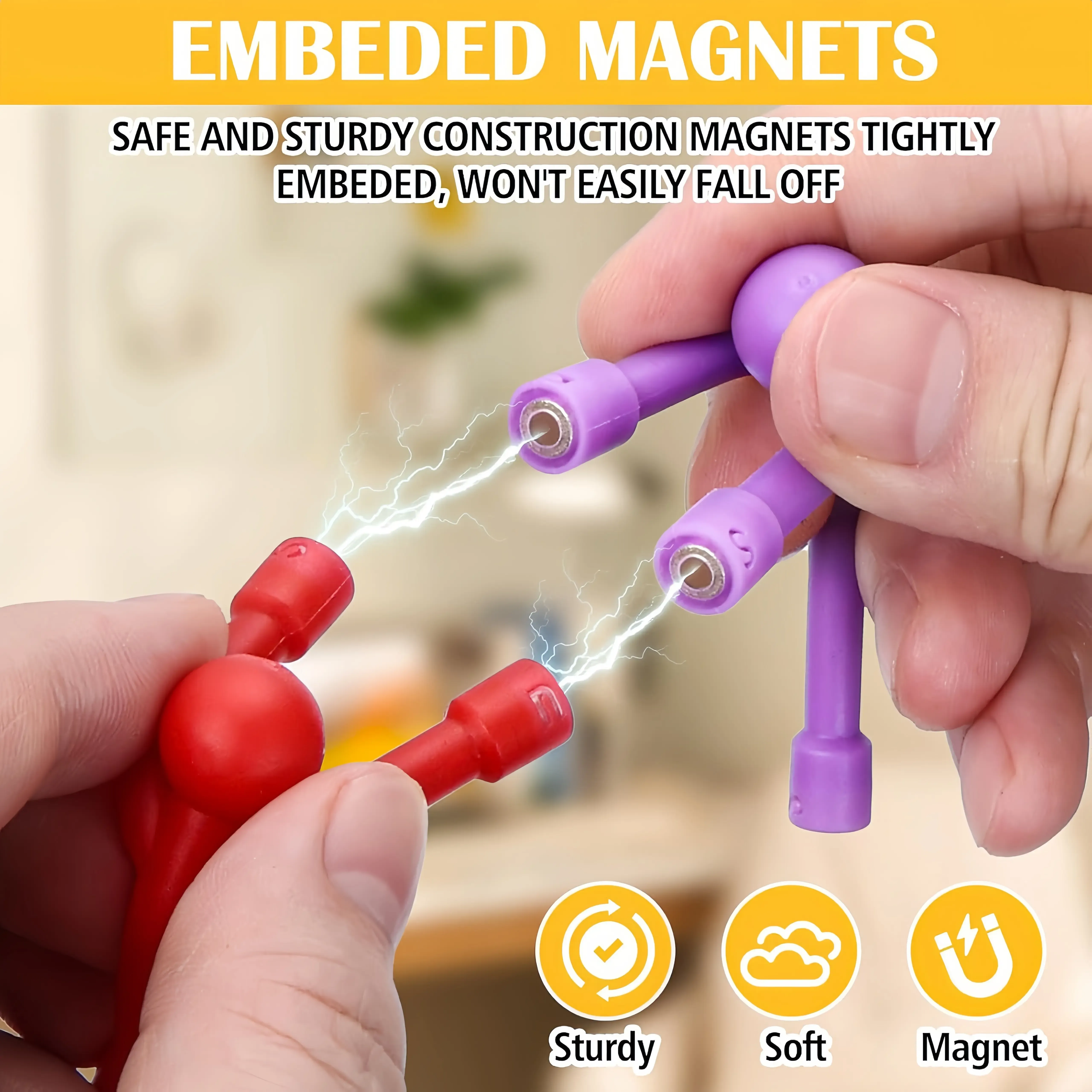 Magnetic Decompression Toys for Adults and Children (10-Piece Pack) – Magnetic Figurines