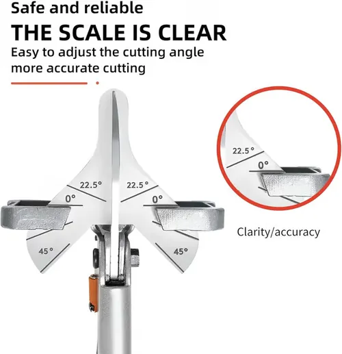 Electrical wire trough shears, 45°-135° angle shears