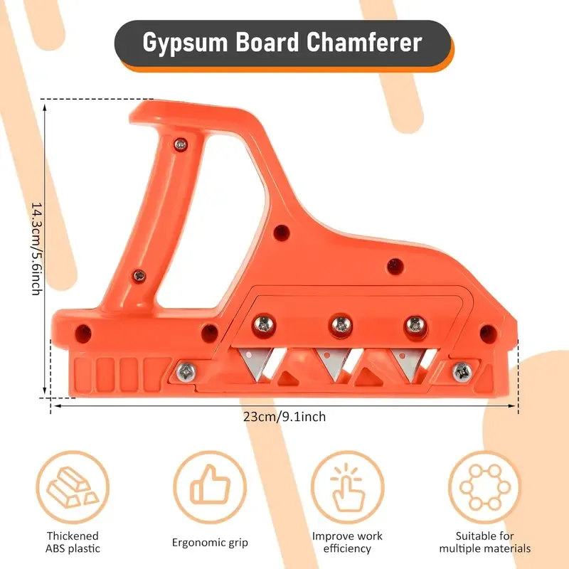 45°&60° handheld edge cutter for drywall