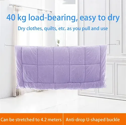 Invisible Retractable Clothesline 4.2M