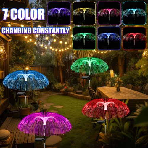 Solar Garden Changing Jellyfish Lights