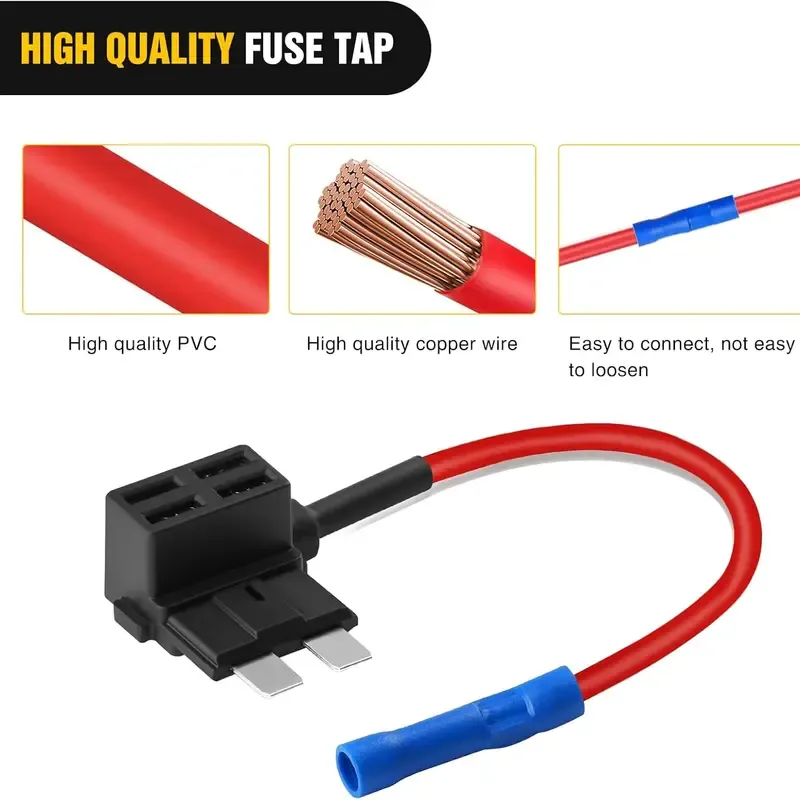 12-Pack  Car Add-a-Circuit Fuse Tap Kit