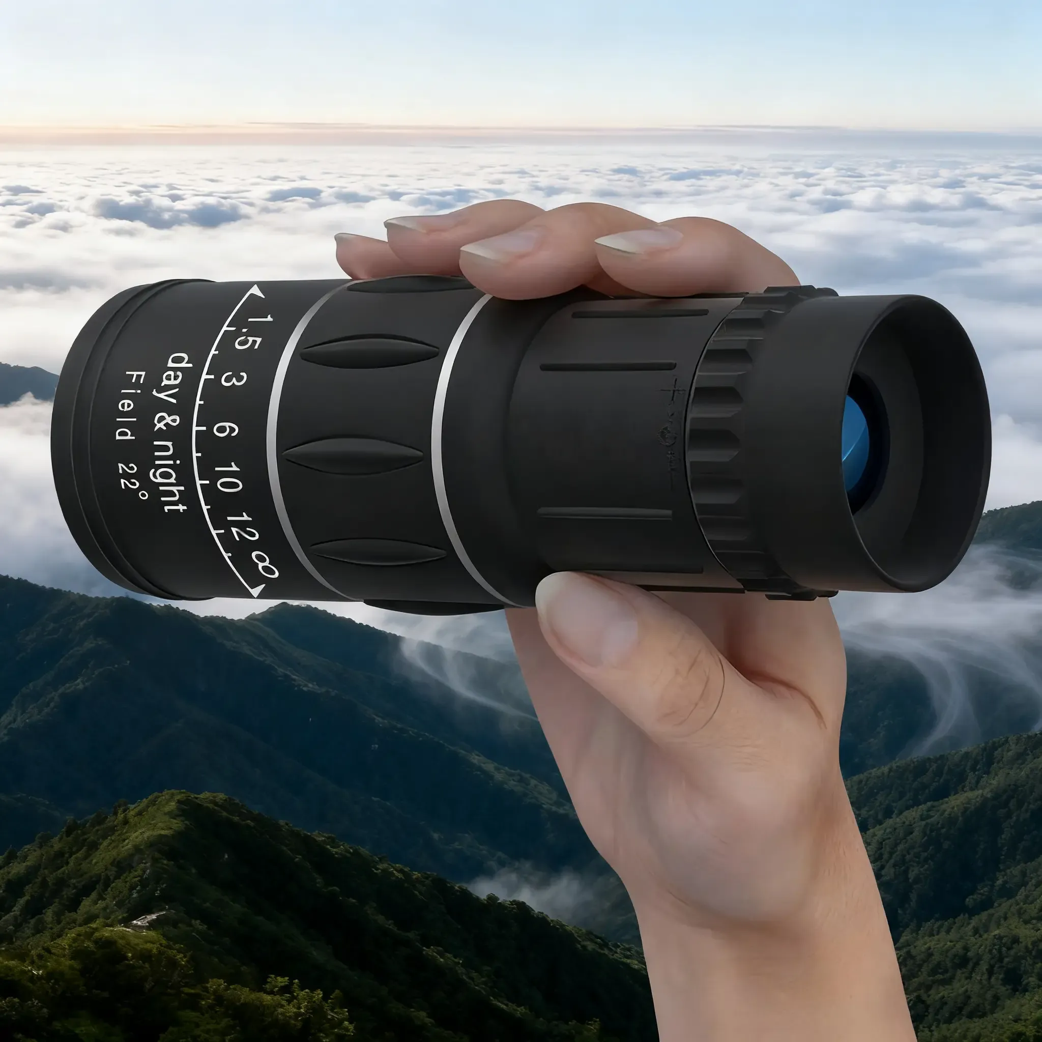 16x52 optical zoom monocular telescope