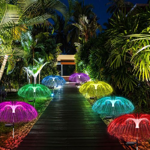Solar Garden Changing Jellyfish Lights
