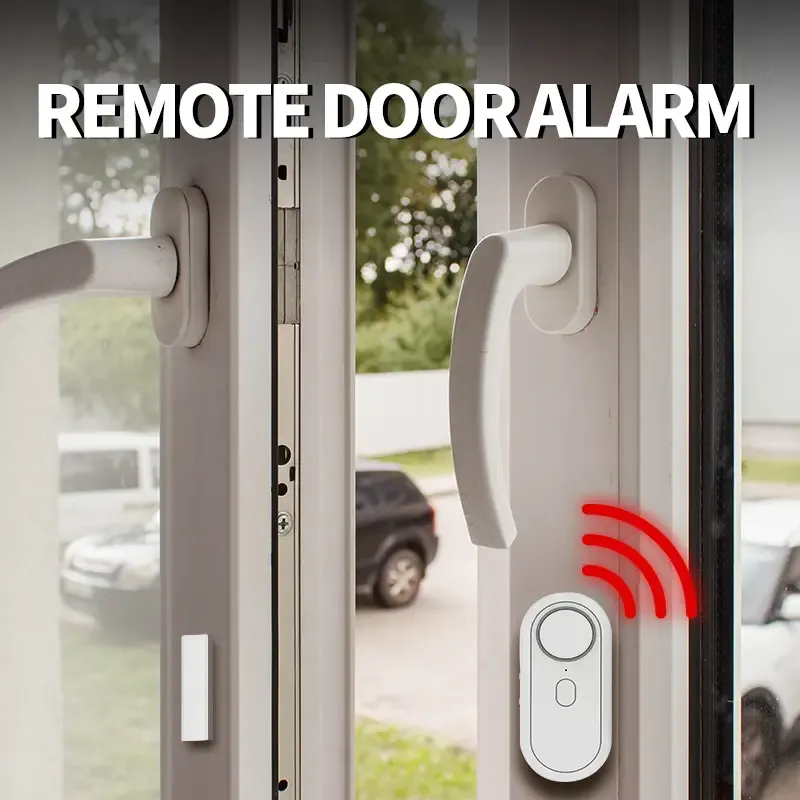 Wireless door and window alarm device, door anti-theft device that does not require drilling, independent door magnetic alarm with delay function.