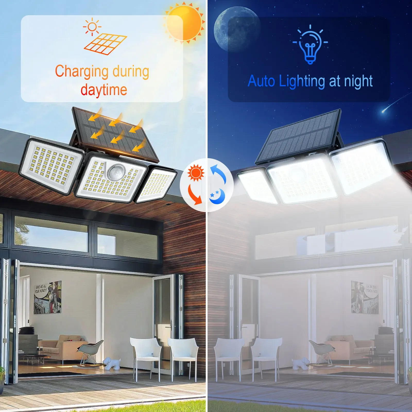 Solar outdoor lights