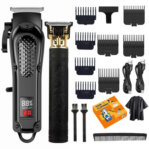 Professional hair clipper set, wireless charging electric hair clipper