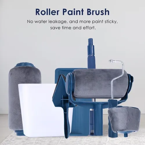 Multi-functional seamless roller paint brush