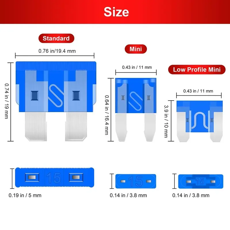 306-piece automotive blade fuse set