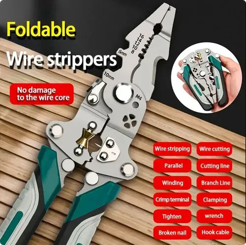 Multi-Functional Folding Wire Stripper