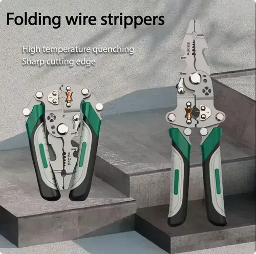 Multi-Functional Folding Wire Stripper