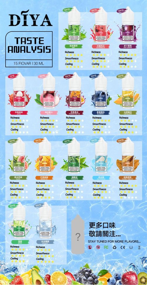 【DIYA叮啞煙油】30ML 多種口味進口小煙油，擁有天然香料-ILIA糖果雲煙館