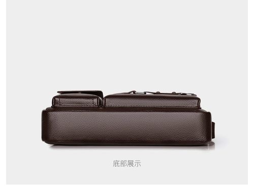 Bolsa Masculina Transversal de Couro PU para Uso Executivo e Diário