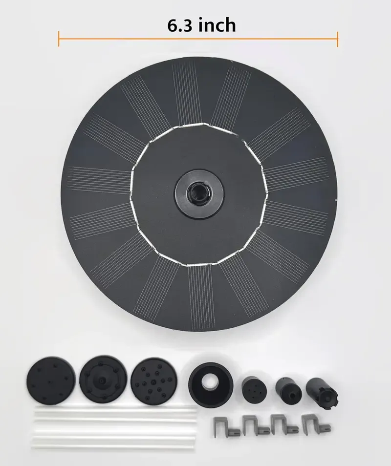 50% DE DESCONTO!!! 🎁 Fonte Solar, Bomba de Fonte para Banho de Aves a Energia Solar com 4 Bicos, Kit de Painel Solar de 1W, Bomba Submersível para Rega Exterior, Ideal para Lago, Piscina, Jardim e Aquário