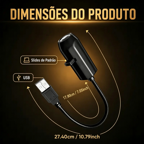 Projetor de Luz Imagem Jesus, 6 Slides Intercambiáveis, Pescoço Flexível, Decoração Casa Cristã e Canto de Oração