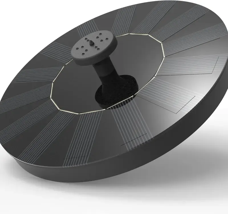 50% DE DESCONTO!!! 🎁 Fonte Solar, Bomba de Fonte para Banho de Aves a Energia Solar com 4 Bicos, Kit de Painel Solar de 1W, Bomba Submersível para Rega Exterior, Ideal para Lago, Piscina, Jardim e Aquário