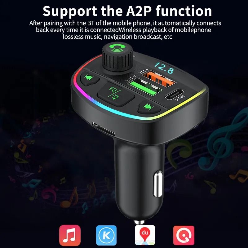 Multifunction Car Bluetooth Adapter & Charger