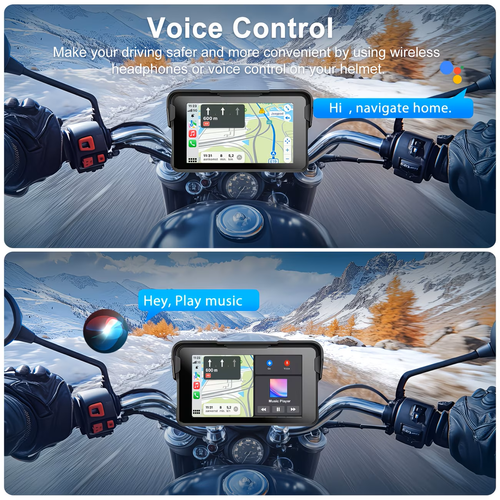 Motorcycle Smart Screen with CarPlay & Navigation
