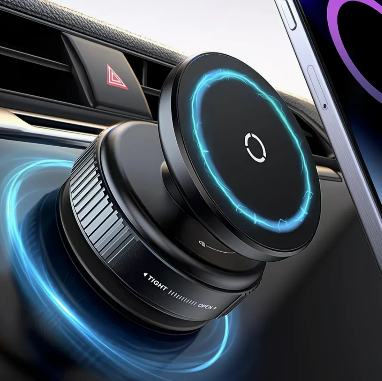 Vacuum suction phone holder