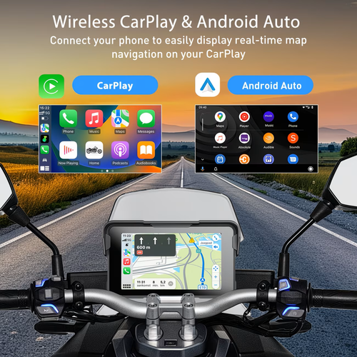 Motorcycle Smart Screen with CarPlay & Navigation