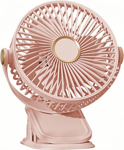 3 in 1 Portable Clip Fan with Hook, 360° Adjustable Desk Fan with 3-speed LED Light, 5 Speeds Quiet Cooling Fan, Strong Wind