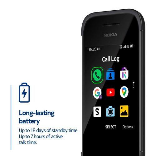 Long Battery Life! Nokia 2780 Flip Phone | Unlocked | Works with All Carriers | Ultra Long Standby | Black