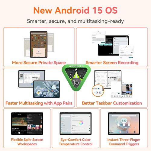 Lenovo Tab M8 Tablet, HD Android Tablet, Quad-Core Processor, 2GHz, 32GB Storage, Full Metal Cover, Long Battery Life, Android 10 Pie, Iron Grey