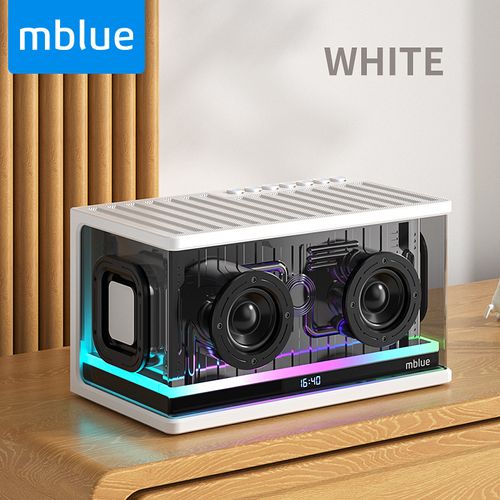 mblue AURA09 RGB Transparent Bluetooth Speaker | Mechanical Gaming Style | Powerful Bass Booster