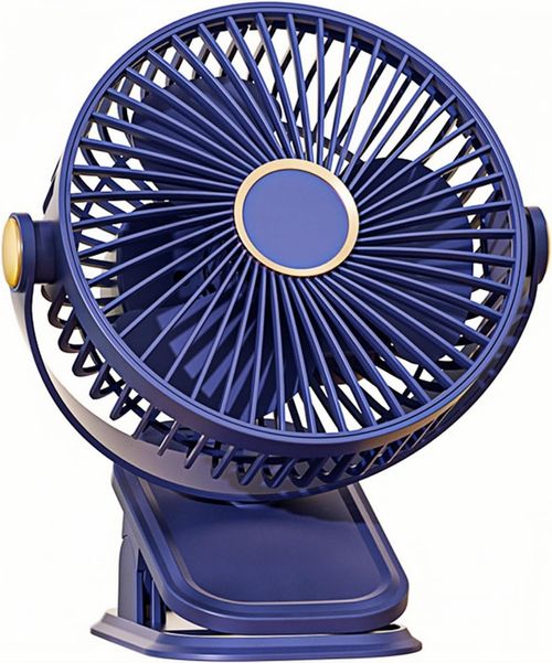 3 in 1 Portable Clip Fan with Hook, 360° Adjustable Desk Fan with 3-speed LED Light, 5 Speeds Quiet Cooling Fan, Strong Wind