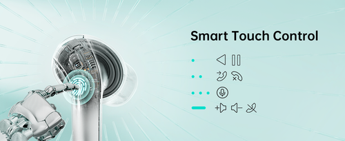 Wireless Earbuds, Bluetooth Ear Buds Headphones, 60H Long Playtime, Stereo Deep Bass, LED Power Display, IPX7 Sport Waterproof, Lightweight in-Ear Earphones with Mic for iPhone Android PC TV Computer