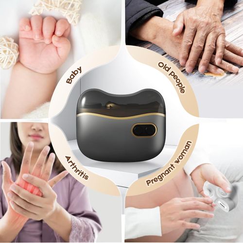 3-in-1 Automatic Electric Nail Clipper, 2025 New Electric Nail Trimmer Clippers for Fingers and Toes with 2 Adjustable Speeds, Automatic Nail Trimmer & Polisher with LED Light