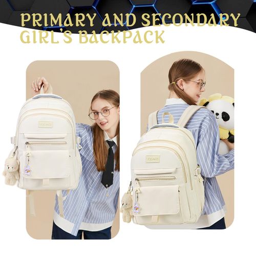 Girls Backpack for College High Middle School Student, Cute Aesthetic Bookbag for Teens Women