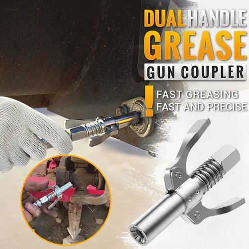 🔩High Pressure Dual Handle Grease Gun Coupler✨