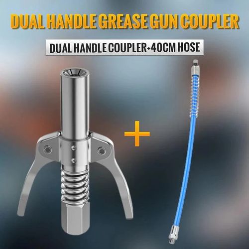 🔩High Pressure Dual Handle Grease Gun Coupler✨