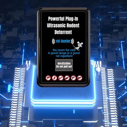 🚫🐭Powerful Plug-In Ultrasonic Rodent Deterrent