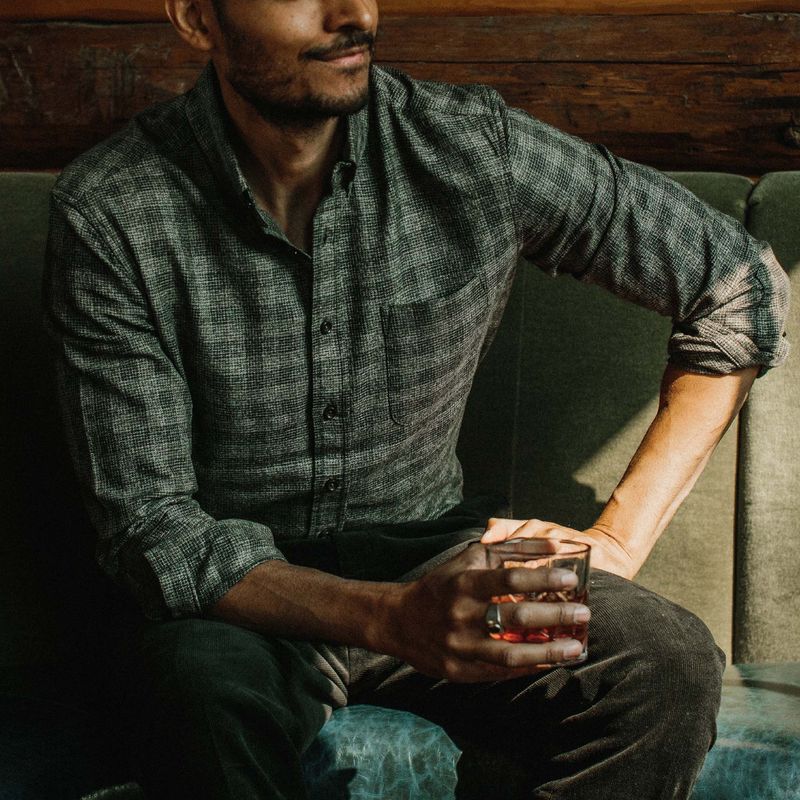 Ascuu Jack in Coal Jaspe Check