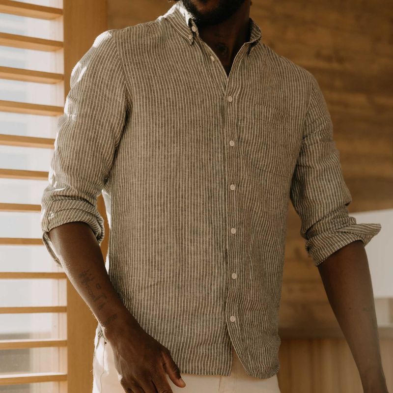 Ascuu Jack in Cilantro Stripe Linen