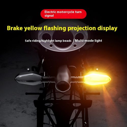 Motorcycle LED Projection Turn Signal Light – Ground Warning Lamp 🚨